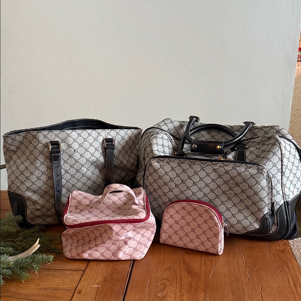 Vintage Ralph Lauren Travel Bag Set